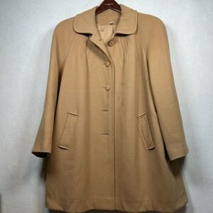 Vintage Country Pacer Chic Wool Winter Coat Womens Size Large Dillards Retro USA